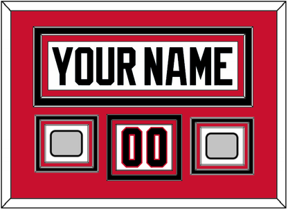 Chicago Nameplate, Number (Shoulder) & 2 Stanley Cup Champions Patches - Road White (2007-2017) - Premier Tier 2
