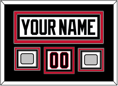 Chicago Nameplate, Number (Shoulder) & 2 Stanley Cup Finals Patches - Road White (2007-2017) - Premier Tier 3