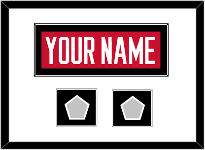 Chicago Nameplate & 2 Stanley Cup Finals Patches - Home Red (2007-2017) - Essential Tier 1