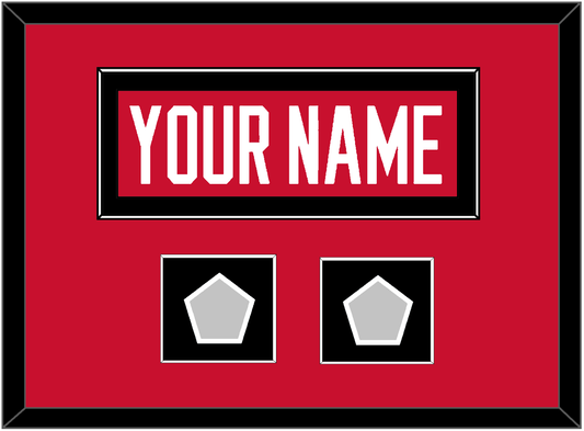 Chicago Nameplate & 2 Stanley Cup Champions Patches - Home Red (2007-2017) - Essential Tier 3