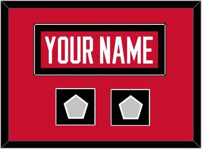 Chicago Nameplate & 2 Stanley Cup Finals Patches - Home Red (2007-2017) - Essential Tier 3