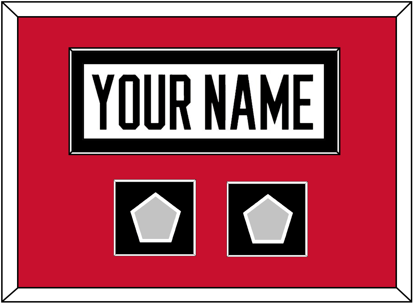 Chicago Nameplate & 2 Stanley Cup Finals Patches - Road White (2007-2017) - Essential Tier 3