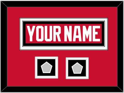 Chicago Nameplate & 2 Stanley Cup Champions Patches - Home Red (2007-2017) - Signature Tier 3