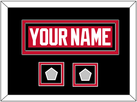 Chicago Nameplate & 2 Stanley Cup Champions Patches - Home Red (2007-2017) - Signature Tier 5