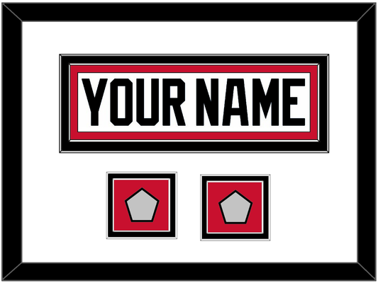 Chicago Nameplate & 2 Stanley Cup Finals Patches - Road White (2007-2017) - Signature Tier 1