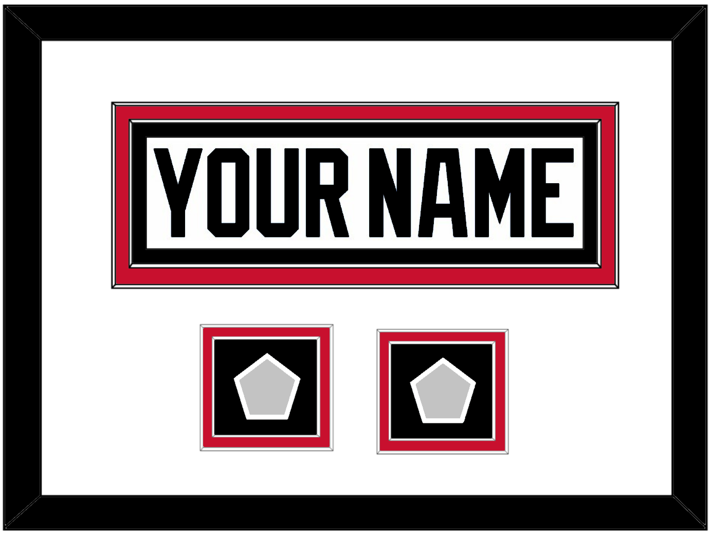 Chicago Nameplate & 2 Stanley Cup Finals Patches - Road White (2007-2017) - Signature Tier 3