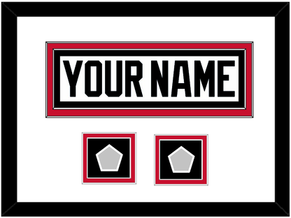 Chicago Nameplate & 2 Stanley Cup Finals Patches - Road White (2007-2017) - Signature Tier 3