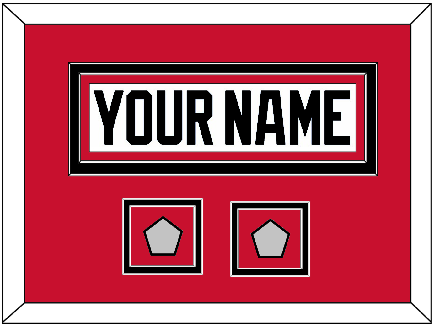 Chicago Nameplate & 2 Stanley Cup Champions Patches - Road White (2007-2017) - Signature Tier 5