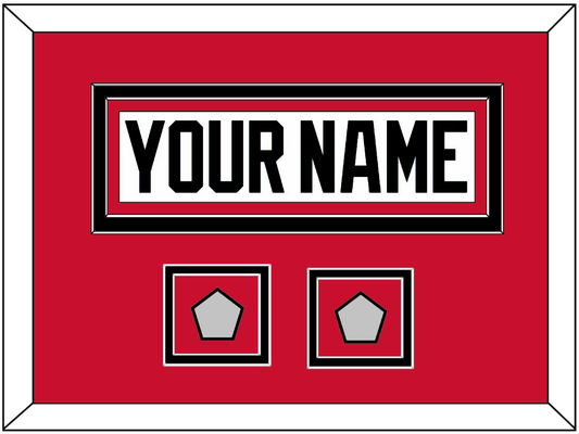 Chicago Nameplate & 2 Stanley Cup Champions Patches - Road White (2007-2017) - Signature Tier 5