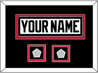 Chicago Nameplate & 2 Stanley Cup Finals Patches - Road White (2007-2017) - Signature Tier 7
