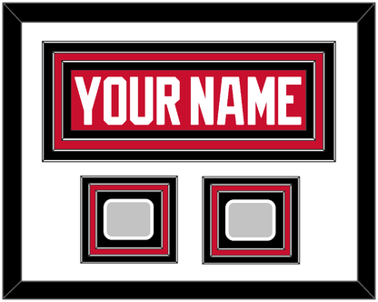 Chicago Nameplate & 2 Stanley Cup Finals Patches - Home Red (2007-2017) - Premier Tier 1