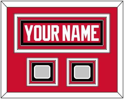 Chicago Nameplate & 2 Stanley Cup Champions Patches - Home Red (2007-2017) - Premier Tier 3