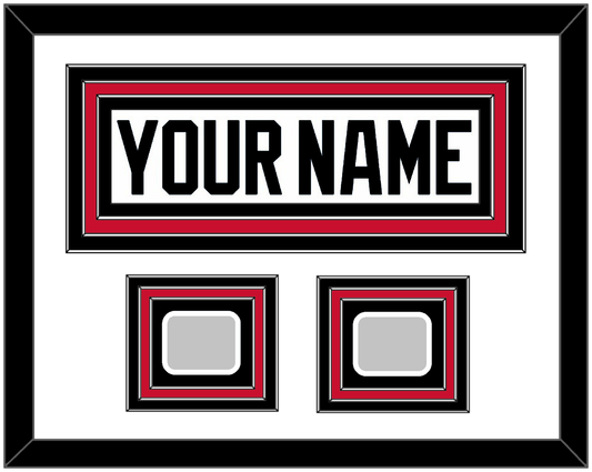 Chicago Nameplate & 2 Stanley Cup Finals Patches - Road White (2007-2017) - Premier Tier 3