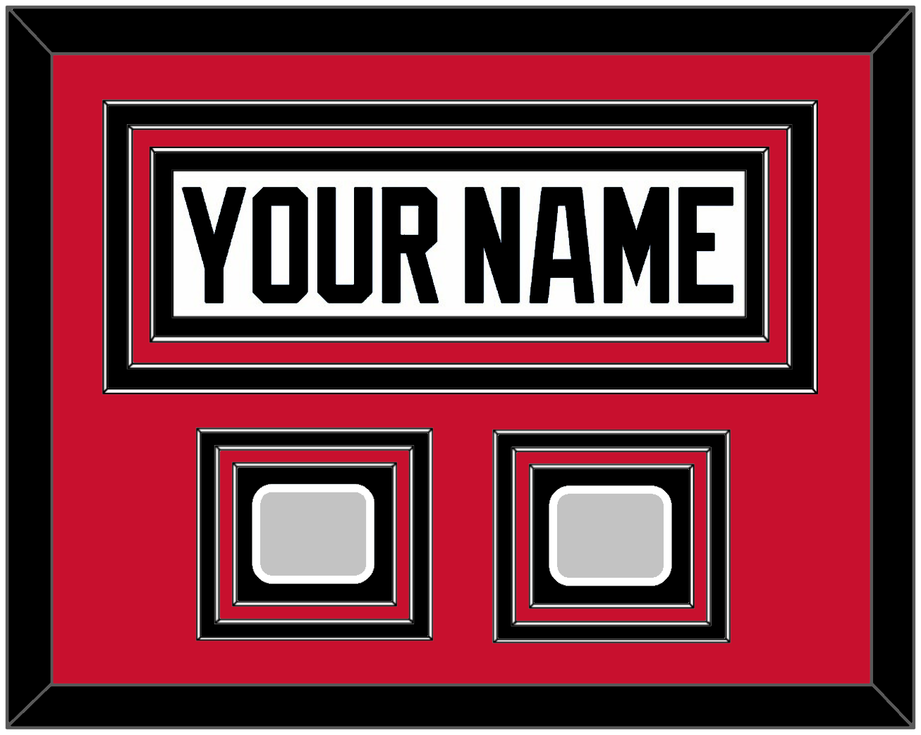 Chicago Nameplate & 2 Stanley Cup Champions Patches - Road White (2007-2017) - Premier Tier 5
