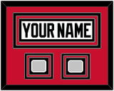 Chicago Nameplate & 2 Stanley Cup Finals Patches - Road White (2007-2017) - Triple Mat 5