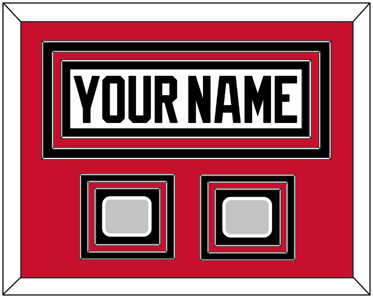 Chicago Nameplate & 2 Stanley Cup Champions Patches - Road White (2007-2017) - Premier Tier 5