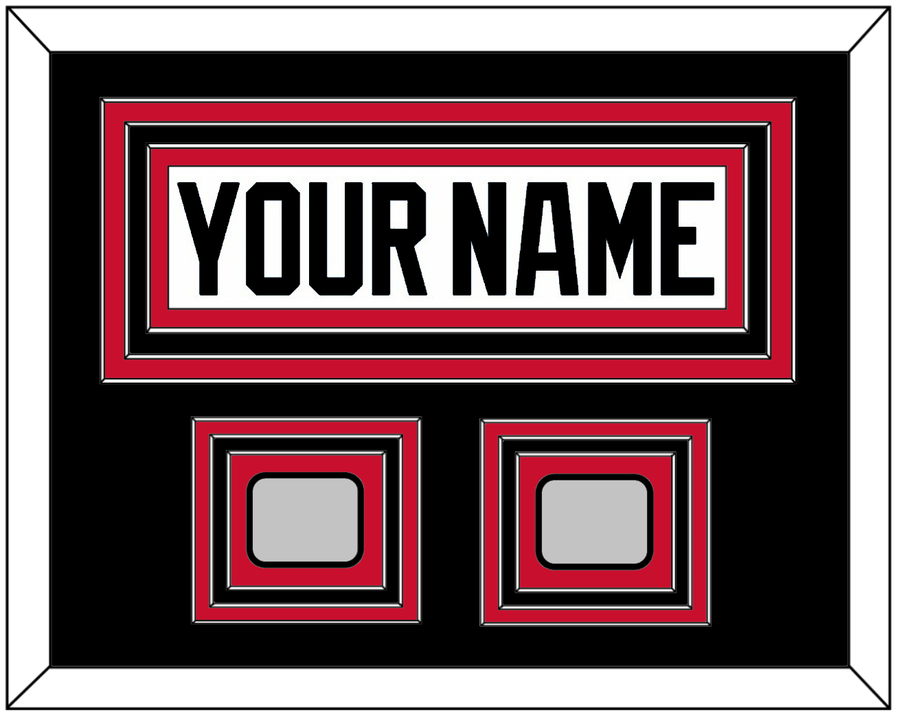 Chicago Nameplate & 2 Stanley Cup Finals Patches - Road White (2007-2017) - Premier Tier 7