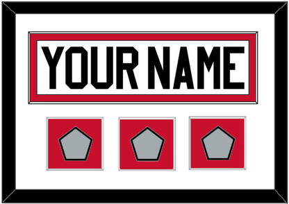 Chicago Nameplate & 3 Stanley Cup Champions Patches - Road White (2007-2017) - Essential Tier 1