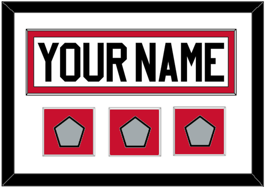 Chicago Nameplate & 3 Stanley Cup Champions Patches - Road White (2007-2017) - Essential Tier 1