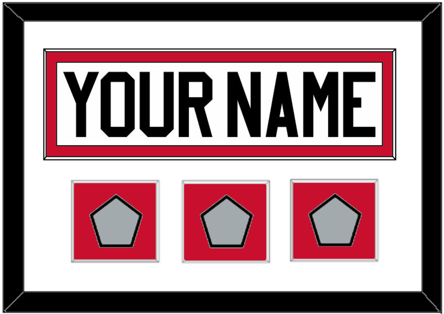 Chicago Nameplate & 3 Stanley Cup Finals Patches - Road White (2007-2017) - Essential Tier 1