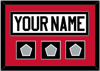 Chicago Nameplate & 3 Stanley Cup Finals Patches - Road White (2007-2017) - Essential Tier 2