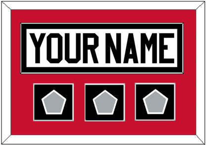 Chicago Nameplate & 3 Stanley Cup Finals Patches - Road White (2007-2017) - Essential Tier 2