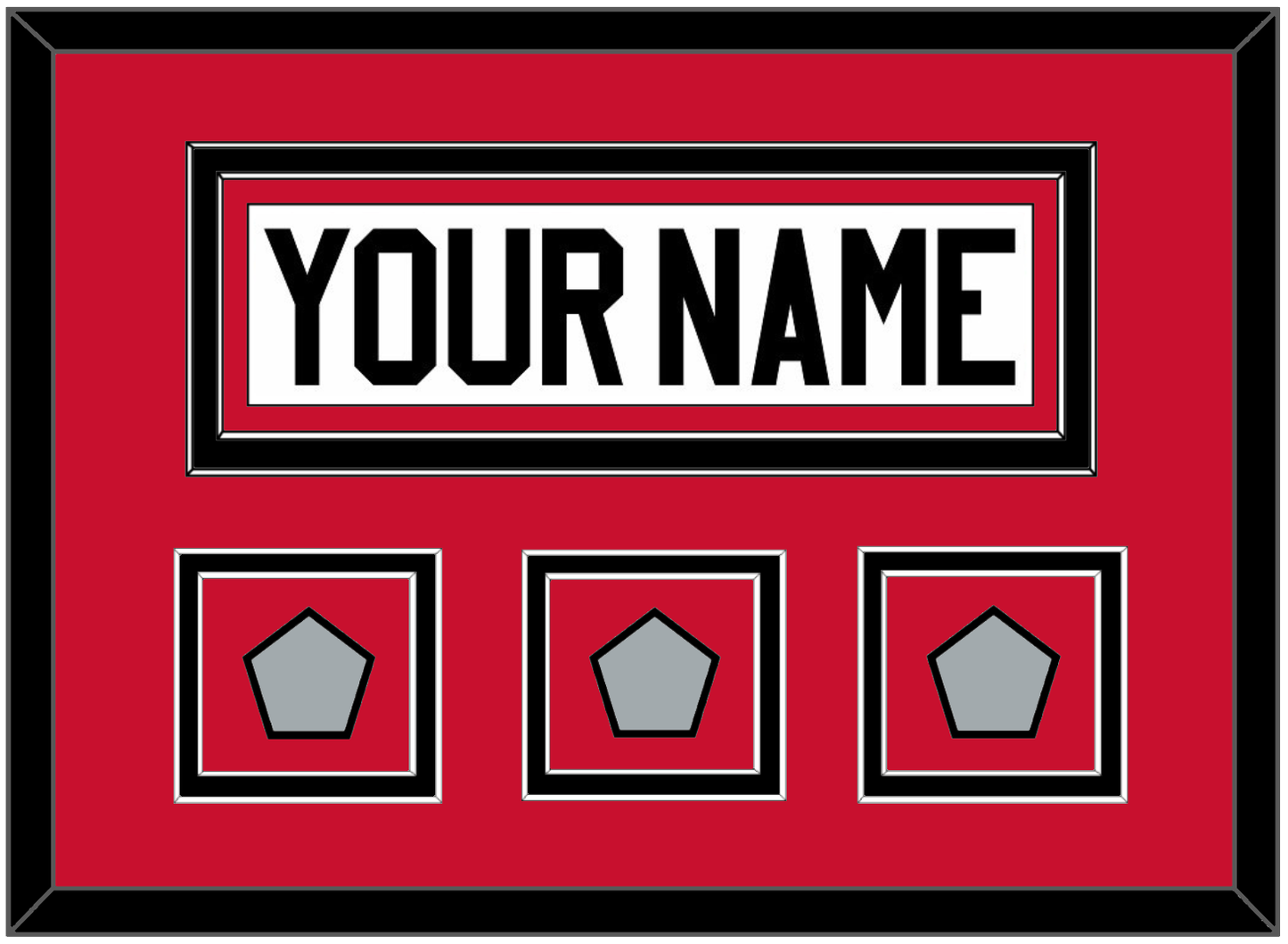 Chicago Nameplate & 3 Stanley Cup Finals Patches - Road White (2007-2017) - Signature Tier 2