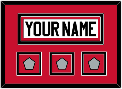 Chicago Nameplate & 3 Stanley Cup Finals Patches - Road White (2007-2017) - Signature Tier 2