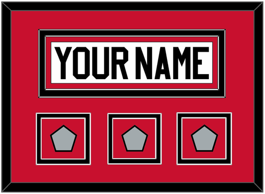 Chicago Nameplate & 3 Stanley Cup Finals Patches - Road White (2007-2017) - Signature Tier 2