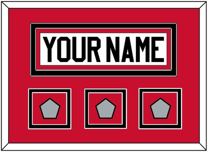 Chicago Nameplate & 3 Stanley Cup Finals Patches - Road White (2007-2017) - Signature Tier 2