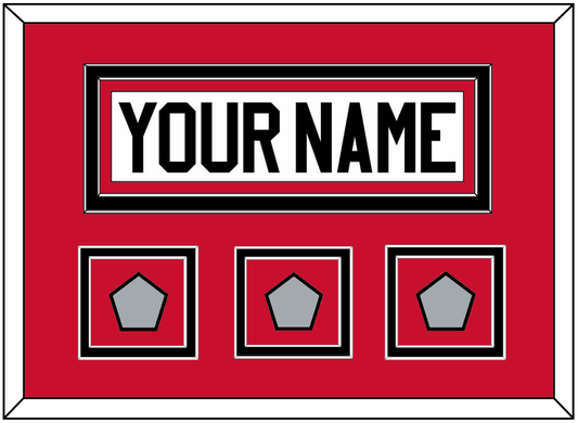 Chicago Nameplate & 3 Stanley Cup Finals Patches - Road White (2007-2017) - Signature Tier 2