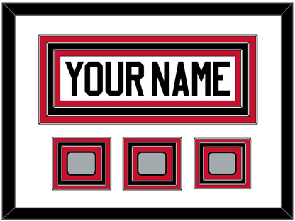 Chicago Nameplate & 3 Stanley Cup Finals Patches - Road White (2007-2017) - Premier Tier 1