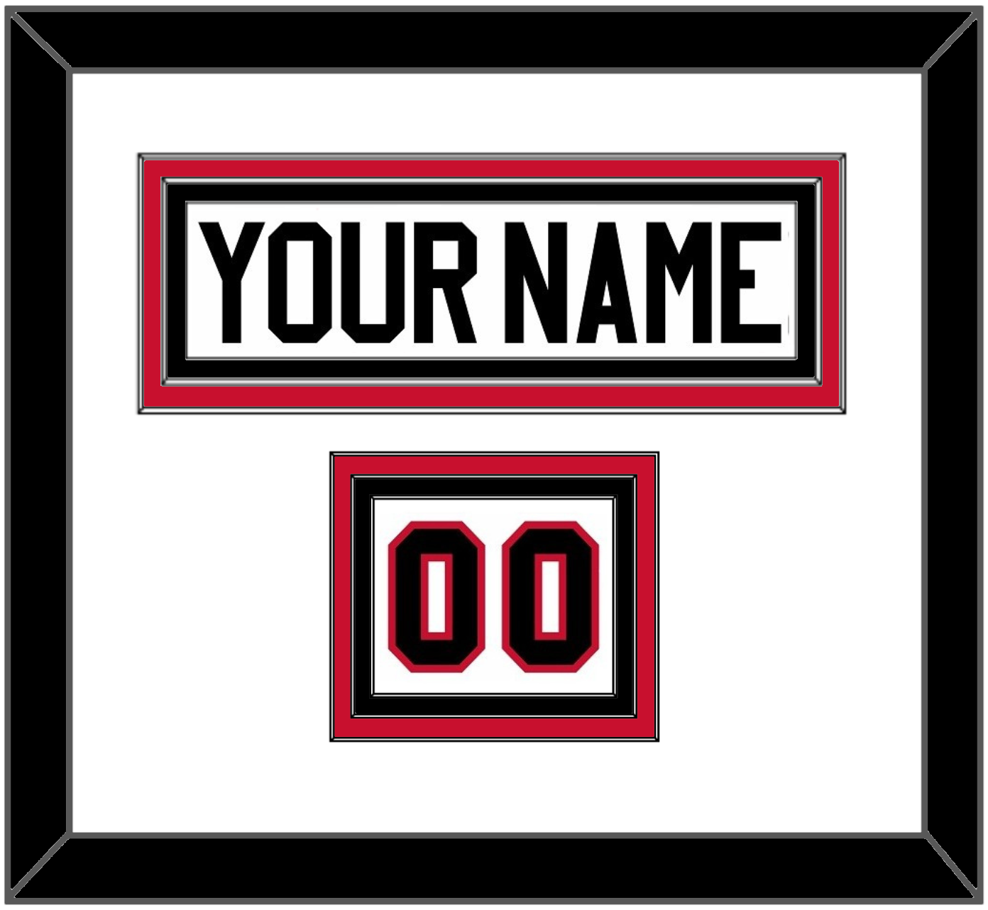 Chicago Nameplate & Number (Shoulder) - Road White - Premier Tier 1