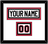 Chicago Nameplate & Number (Shoulder) - Road White (2007-2017) - Triple Mat 1