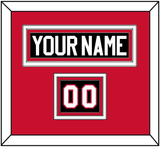 Chicago Nameplate & Number (Shoulder) - Alternate Black (2008-2009) - Triple Mat 2
