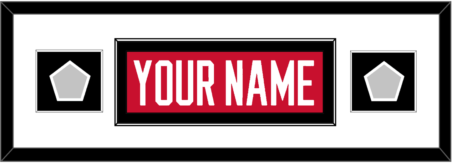 Chicago Nameplate & 2 Stanley Cup Finals Patches - Home Red (2007-2017) - Essential Tier 2