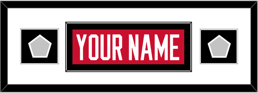 Chicago Nameplate & 2 Stanley Cup Finals Patches - Home Red (2007-2017) - Essential Tier 2