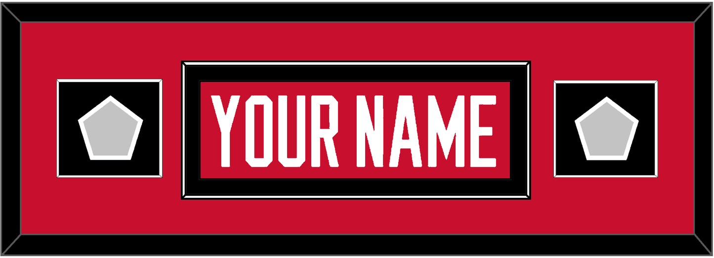 Chicago Nameplate & 2 Stanley Cup Champions Patches - Home Red (2007-2017) - Essential Tier 4
