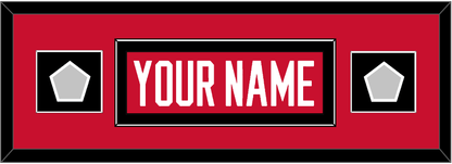 Chicago Nameplate & 2 Stanley Cup Champions Patches - Home Red (2007-2017) - Essential Tier 4