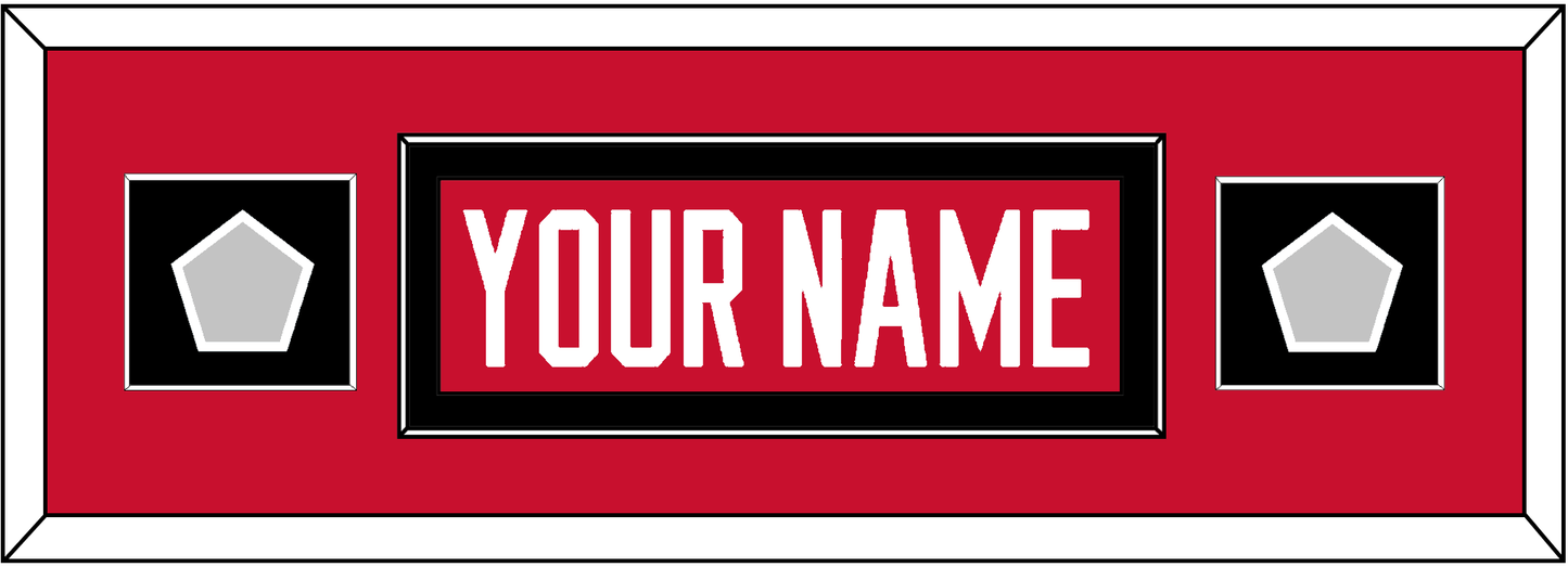 Chicago Nameplate & 2 Stanley Cup Finals Patches - Home Red (2007-2017) - Essential Tier 4