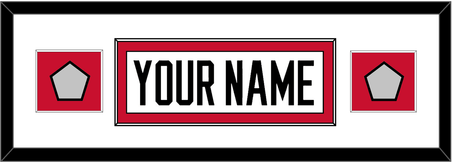 Chicago Nameplate & 2 Stanley Cup Champions Patches - Road White (2007-2017) - Essential Tier 2