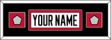 Chicago Nameplate & 2 Stanley Cup Finals Patches - Road White (2007-2017) - Single Mat 6