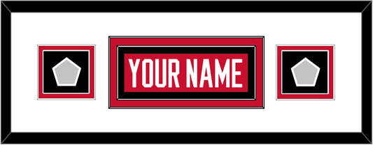 Chicago Nameplate & 2 Stanley Cup Champions Patches - Home Red (2007-2017) - Signature Tier 2
