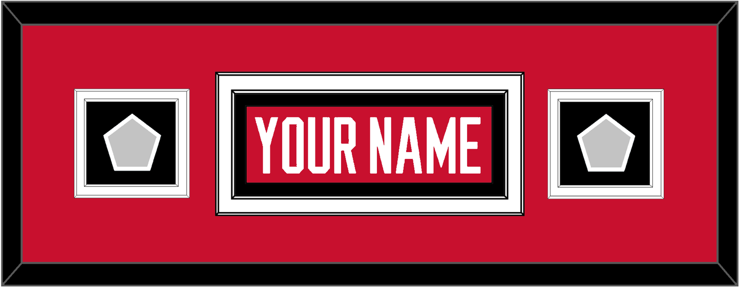 Chicago Nameplate & 2 Stanley Cup Champions Patches - Home Red (2007-2017) - Signature Tier 4