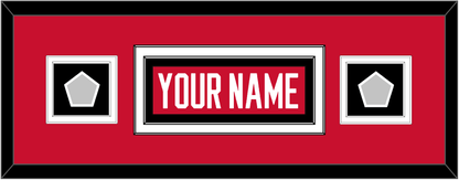 Chicago Nameplate & 2 Stanley Cup Finals Patches - Home Red (2007-2017) - Signature Tier 4