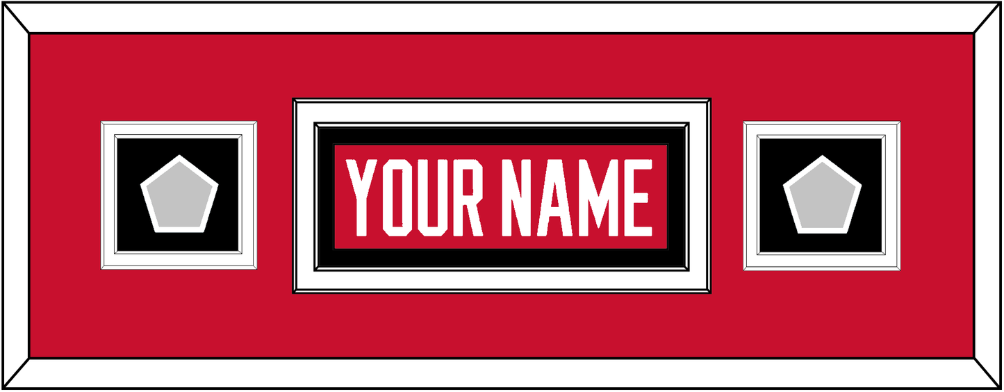 Chicago Nameplate & 2 Stanley Cup Finals Patches - Home Red (2007-2017) - Signature Tier 4