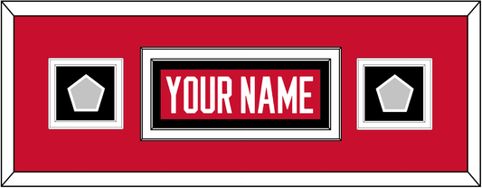 Chicago Nameplate & 2 Stanley Cup Finals Patches - Home Red (2007-2017) - Signature Tier 4