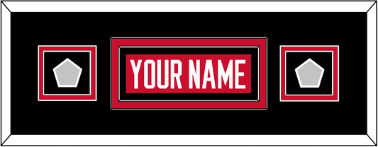 Chicago Nameplate & 2 Stanley Cup Champions Patches - Home Red (2007-2017) - Signature Tier 6