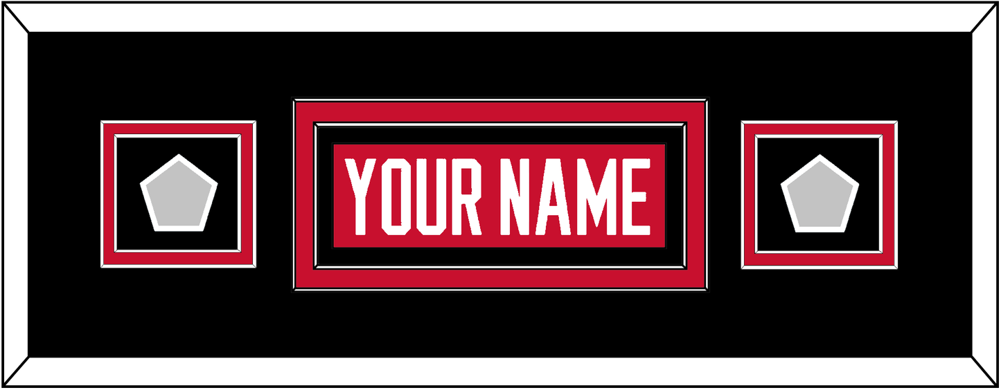 Chicago Nameplate & 2 Stanley Cup Finals Patches - Home Red (2007-2017) - Signature Tier 6