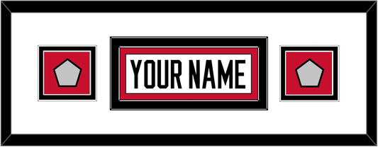 Chicago Nameplate & 2 Stanley Cup Finals Patches - Road White (2007-2017) - Signature Tier 2
